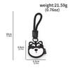 Llavero Colgante de Cuero de Dibujos Animados Lindos Colgante para Coche Bolsa Forma de Animal Mascota Regalo Creativo de Navidad