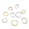 Brincos de zircônia redonda com microincrustação em cobre, fecho de pressão em cobre, personalidade multi-moda, fábrica de origem de joias para comércio exterior, atacado direto
