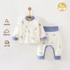 Ropa para Bebé Conjunto de Ropa Interior Algodón Puro Clase A Ropa de Otoño para Bebé Pantalones de Otoño Primavera Otoño Cuatro Estaciones Capa Base Ropa para Recién Nacido