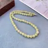 Pulseira de Contas Redondas de Quartizito, Pulseira de Jade Sintético para Mulheres, Adequada para Feiras de Templo, Mercados Noturnos, Barracas de Rua e Vendedores Ambulantes, Fornecimento de Jade no Atacado