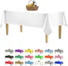 Toalha de Mesa Retangular de Plástico Descartável Premium Impermeável à Prova de Óleo Fácil de Limpar Cobertura de Mesa Premium Decoração de Casamento Festa Festival