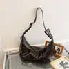 2026 Nova Bolsa de Bolinho Retro Versátil para Outono Bolsa de Axila Estilo Simples Versátil para o Dia a Dia Bolsa de Ombro Único