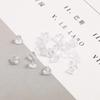 200 Precio Plástico Transparente Tapón de Oído Pendientes Accesorios Pendientes DIY Hebilla de Oreja Tapón de Cuero Material de Joyería Transfronterizo Más Vendido