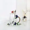 Taza de esmalte de rosa vaso doméstico resistente a altas temperaturas taza de separación de té oficina juego de té regalo para pareja fábrica de tazas