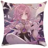 Fronha de Almofada Estrela do Céu Ferroviária Bidimensional para Jogo de Anime Março 7 Orvalho Branco Quadrado Pele de Pêssego Almofada