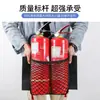 Bolsa de red con velcro para coche, bolsa de almacenamiento para el maletero, bolsa de almacenamiento para el interior del coche, marco de fijación para el interior del coche