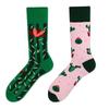 Calcetines de pareja AB asimétricos de moda, nuevos y creativos para Otoño e Invierno, personalidad de moda, calcetines largos de algodón con jacquard de dibujos animados
