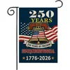 Bandeiras de Jardim para o Dia da Independência Estampa em Linho Decoração Externa para Quintal Bandeiras Pequenas Americanas Dupla Face Atacado