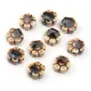 Cuentas Cerámicas de Margarita Pequeña Cuentas de Flor Cuentas Sueltas Cerámica Margarita Pequeña Cuentas de Agujero Recto DIY Pulsera Collar Accesorios de Ropa