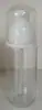 En stock 100 ml150ml botella con fondo redondo de pulverización ultra fina botella de plástico PET blanco para loción botella para rellenar limpiador facial