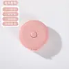 Fita métrica portátil estilo nórdico, uma fita métrica macia fofa e compacta para medir medidas corporais em movimento, uma mini fita métrica de couro para medir a cintura de roupas