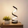 2025 comércio eletrônico transfronteiriço para lâmpada de mesa espiral moderna, lâmpada de mesa LED ajustável simples, fonte de alimentação USB