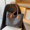 Bolsa de Lona para Mulheres, Grande Capacidade, Novo Modelo 2026, Bolsa de Ombro Versátil de Verão, Bolsa de Tecido com Textura, Adequada para a Faculdade e o Trabalho, Bolsa Tote