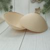 Almohadillas Redondas Finas de Esponja para Pecho con Agujeros Transpirables, Hermosos Rellenos para Sujetador con Tira Trasera, Almohadillas de Esponja Perforadas para Pecho