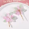Nuevo temperamento antiguo chino color magnolia diy tejido a mano con cuentas pasador para el cabello accesorios para el cabello pendientes material venta al por mayor
