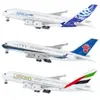 Modelo de avión no de juguete con polea de luz 30 cm Airbus 380 China Southern Airlines 787 COMAC C919 adornos para modelos de avión regalos
