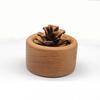 Difusor Pequeño de Leña Fuego de Madera Aromaterapia sin Fuego Aceite Esencial para Interiores Difusor de Larga Duración Difusor de Piña Adornos de Fragancia de Madera para Coche