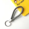 Llavero creativo llavero de cuerda de cuero cordón para llaves colgante de joyería cordón tejido fábrica de cuerda de cuero venta al por mayor