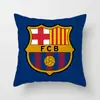 Funda de almohada popular de la Copa Europea de Fútbol para decoración, funda de almohada corta de felpa para sofá de sala de estar, venta directa del fabricante