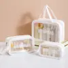 Neceser impermeable para mujer, 1 pieza con separación seca y húmeda, bolsa de almacenamiento de cosméticos de gran capacidad, organizador de tocador portátil para fitness