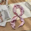 Bufanda de Seda con Perlas Estilo Coreano para Fotografía, Diseño de Nicho para el Día a Día, Bufanda Delgada Dulce y Fresca, Cinta de Lunares para Primavera y Verano, 18 Colores