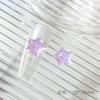 Decorações Transparentes de Arte para Unhas Estrela de Cinco Pontas Acessórios de Resina Estrela Decoração para Capa de Celular DIY Estrelas Transparentes de Strass Atacado