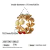 Pendientes de Corazón Esmaltados Rojos Versátiles Simples Clásicos Transfronterizos Europeos y Americanos Taina Joyería de Lujo Ligero Sensación de Alta Gama para Mujeres Venta al por Mayor