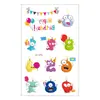 Nuevo Sticker de Tatuaje de Dibujos Animados Impermeable Original Lindo Niños Princesa Sueño Sticker de Tatuaje de Dibujos Animados Sticker de Tatuaje Divertido