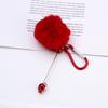 Nuevo llavero de bola de pelo DIY creativo simple peludo decoración colgante mochila certificado coche llavero fabricantes pelo lacio