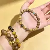 Pulsera Original de una Sola Cuenta de Madera de Agarwood para Hombres y Mujeres Pulsera Wenwan Calabaza Transmisión en Vivo Vendedor Caliente Xiaohongshu Venta al por Mayor
