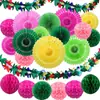 Ventoinha de Papel Colorida Flor Bola de Papel Decoração Pendurada Artesanato terno Carnaval Festa de Aniversário Cenário de Atmosfera Bola de Favo de Mel Decoração