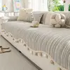 Cojín de sofá color crema estilo francés, apto para todas las estaciones, cojín de asiento de chenilla, nuevo modelo 2026, tela para funda de sofá de líneas rectas, venta al por mayor