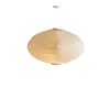 Lámpara Colgante Redonda Plana Estilo Wabi-Sabi Japonés Noguchi Isamu 26A para Restaurante Dormitorio Estudio Papel Lámpara Colgante de Cable Enredado para Uso en Casa de Huéspedes