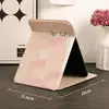 Espejo de Maquillaje para Mujer Tulipán Plegable de Viaje Pequeño Portátil para Estudiante Dormitorio Oficina Escritorio