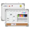Calendario de marco de aluminio personalizado tablero blanco de doble cara tablero de corcho tablero combinado tablero de exhibición de plan semanal transfronterizo tablero de mensajes tablero de planificación