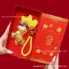 Chaveiro de Ouro Puro 999 do Ano do Cavalo com Certificado Caixa de Presente Bolsa Pingente Presente Corporativo Lembrança Atacado