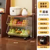 Prateleira de armazenamento para cozinha, carrinho pequeno, autoportante, multicamadas, móvel, multifuncional, para armazenar frutas e vegetais, e como prateleira de armazenamento geral
