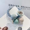 Faixa de Cabeça Elástico Elegante Prendedor de Cabelo Feminino Elegante Adulto Menina Mori Elástico Corda de Cabelo Conjunto de Couro Artesanal Faixa de Cabelo Acessórios de Cabelo Adorno de Cabeça