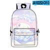 Mochila escolar periférica con estampado 3D de Sanrio Melody, mochila de gran capacidad con estampado completo.