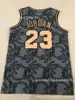 En stock BULLS BULLS Jersey Jordan #23 campeonato final logo militar bordado retro uniforme de baloncesto