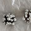 Faixa de Cabelo Pulseira Tecida com Pérolas Bola para Rabo de Cavalo Elástico Cabeça Retrô Elegante Super Fada Prendedor de Cabelo Acessório de Cabeça Faixa Simples