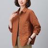 Abrigo Lingge para mujer, chaqueta corta de otoño 2024, nueva moda, chaqueta informal, top pequeño para madre, primavera y otoño