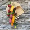 Pimentas, Milho Falso, Alho, Amendoins, Vegetais, Frutas, Restaurante de Fazenda, Decorações de Modelo de Campo de Horta, Cordas para Pendurar