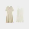 Conjunto de Duas Peças Vestido Camisola Interna Externa (Renda Vazada) Feminino Plus Size 2026 Verão Conjunto Casual para Gordinhas NT1562