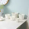 Pote Quadrado Baixo Extra Espesso Durável de Várias Especificações Vaso de Flores de Plástico para Suculentas para Casa Estufa Suculentas Foscas
