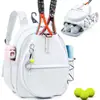 Mochila Deportiva Personalizada con 2 Raquetas, Bolsa Impermeable para Bádminton, Tenis, Pickleball, Mochila Cruzada Deportiva