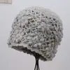 Moda Otoño e Invierno 2026 Gorro de Punto de Color Sólido Sencillo Cálido y Cómodo para Fotografía Callejera al Aire Libre, Gorro que Adelgaza la Cara