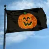 Especializado en Comercio Exterior, Banderas de Halloween, Banderas de Calabaza Espantapájaros Calavera, Banderas de Poliéster Pintadas con Spray por Ambos Lados, Personalizadas para Amazon