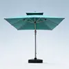 El soporte de aleación de aluminio de doble capa en voladizo para sombrilla de patio proporciona sombra estable para el patio o la terraza, creando fácilmente un ambiente fresco al aire libre.