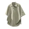 Modelo 7227 [Suministro Directo de Fábrica] Camiseta de Algodón de Manga Corta de Verano Casual Unisex Corte Holgado Versátil Más Vendida Talla Grande M-8XL